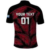 Custom Fiji Rugby Polo Shirt Flying Fijians Red Palm Tree Version LT01 - Polynesian Pride