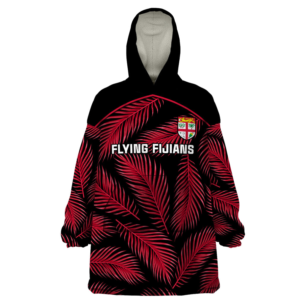 custom-fiji-rugby-wearable-blanket-hoodie-flying-fijians-red-palm-tree-version