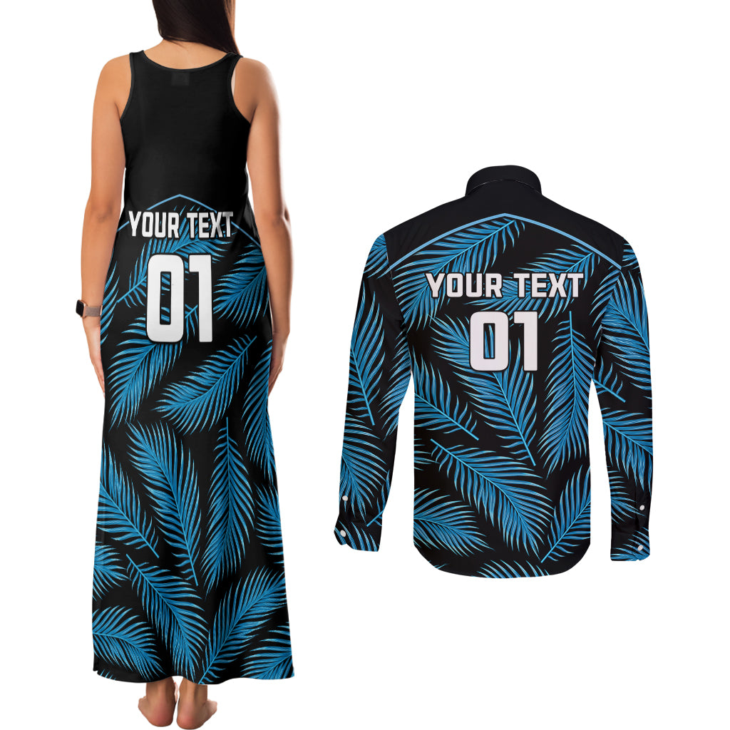 custom-fiji-rugby-couples-matching-tank-maxi-dress-and-long-sleeve-button-shirts-flying-fijians-blue-palm-tree-version