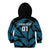 Custom Fiji Rugby Kid Hoodie Flying Fijians Blue Palm Tree Version LT01 - Polynesian Pride