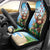 Hawaii Christmas Santa Claus Car Seat Cover Mele Kalikimaka Tropical Beach