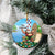 Hawaii Christmas Santa Claus Ceramic Ornament Mele Kalikimaka Tropical Beach