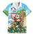 Hawaii Christmas Santa Claus Family Matching Mermaid Dress and Hawaiian Shirt Mele Kalikimaka Tropical Beach