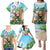 Hawaii Christmas Santa Claus Family Matching Puletasi and Hawaiian Shirt Mele Kalikimaka Tropical Beach