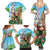 Hawaii Christmas Santa Claus Family Matching Summer Maxi Dress and Hawaiian Shirt Mele Kalikimaka Tropical Beach