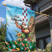 Hawaii Christmas Santa Claus Garden Flag Mele Kalikimaka Tropical Beach LT01 - Polynesian Pride