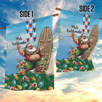 Hawaii Christmas Santa Claus Garden Flag Mele Kalikimaka Tropical Beach LT01 - Polynesian Pride
