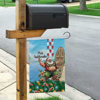Hawaii Christmas Santa Claus Garden Flag Mele Kalikimaka Tropical Beach LT01 - Polynesian Pride
