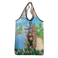 Hawaii Christmas Santa Claus Grocery Bag Mele Kalikimaka Tropical Beach LT01 - Polynesian Pride