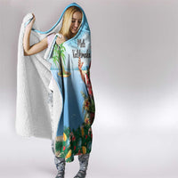 Hawaii Christmas Santa Claus Hooded Blanket Mele Kalikimaka Tropical Beach LT01 - Polynesian Pride