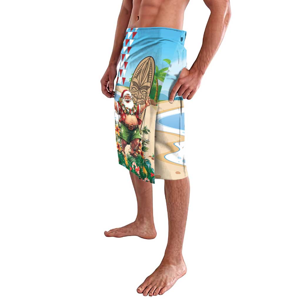 Hawaii Christmas Santa Claus Lavalava Mele Kalikimaka Tropical Beach LT01 - Polynesian Pride