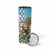 Hawaii Christmas Santa Claus Skinny Tumbler Mele Kalikimaka Tropical Beach