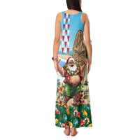 Hawaii Christmas Santa Claus Tank Maxi Dress Mele Kalikimaka Tropical Beach LT01 - Polynesian Pride