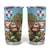 Hawaii Christmas Santa Claus Tumbler Cup Mele Kalikimaka Tropical Beach