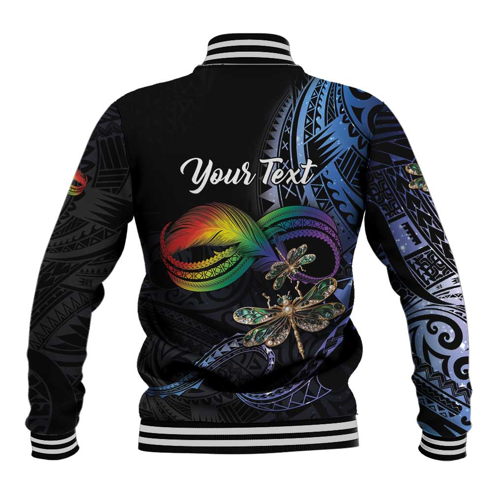 Personalised Polynesian Memorial Baseball Jacket As Long As I Breathe You'll Be Remembered