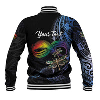 Personalised Polynesian Memorial Baseball Jacket As Long As I Breathe You'll Be Remembered