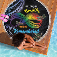 Polynesian Memorial Beach Blanket As Long As I Breathe You'll Be Remembered LT01 - Polynesian Pride