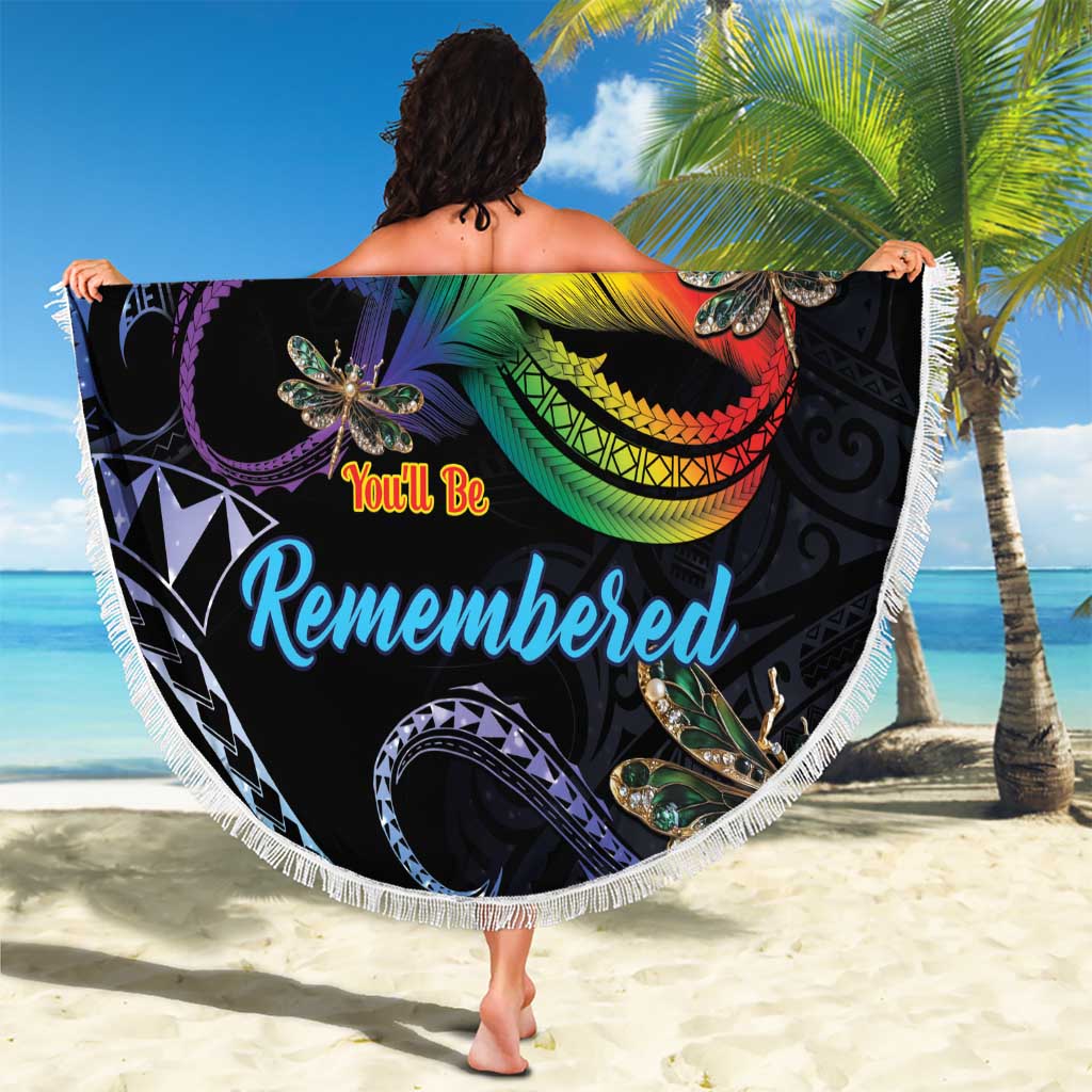 Polynesian Memorial Beach Blanket As Long As I Breathe You'll Be Remembered LT01 - Polynesian Pride