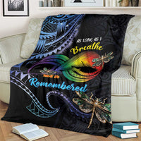Polynesian Memorial Blanket As Long As I Breathe You'll Be Remembered LT01 - Polynesian Pride