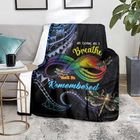 Polynesian Memorial Blanket As Long As I Breathe You'll Be Remembered LT01 - Polynesian Pride