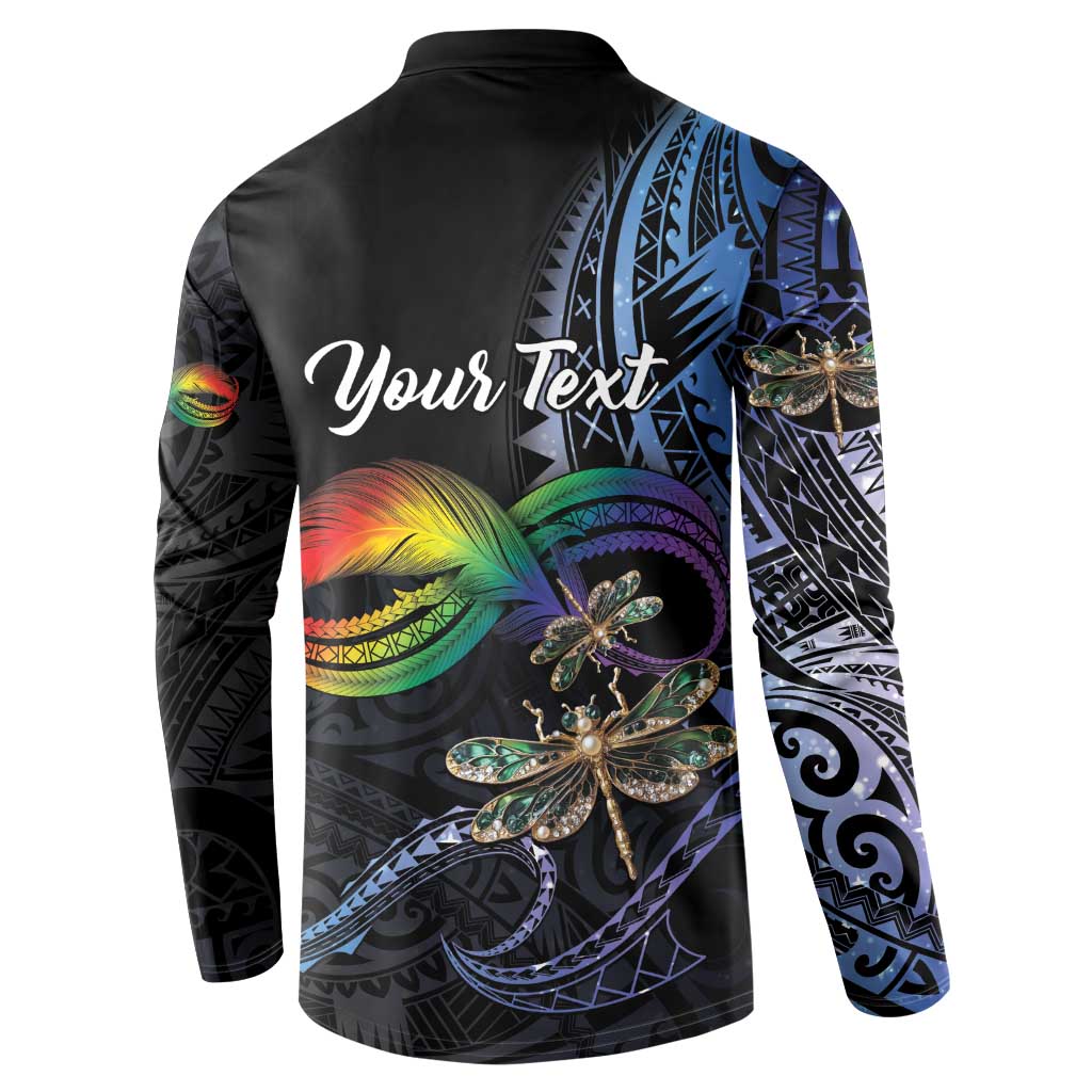 Personalised Polynesian Memorial Button Sweatshirt As Long As I Breathe You'll Be Remembered LT01 - Polynesian Pride