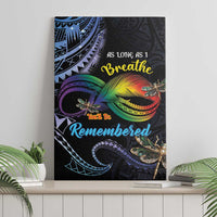 Polynesian Memorial Canvas Wall Art As Long As I Breathe You'll Be Remembered LT01 - Polynesian Pride