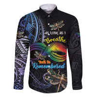 Personalised Polynesian Memorial Family Matching Puletasi and Hawaiian Shirt As Long As I Breathe You'll Be Remembered