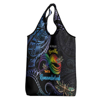 Polynesian Memorial Grocery Bag As Long As I Breathe You'll Be Remembered LT01 - Polynesian Pride