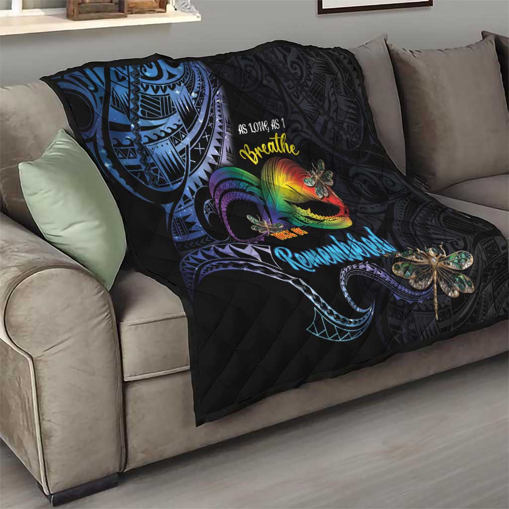 Polynesian Memorial Quilt As Long As I Breathe You'll Be Remembered