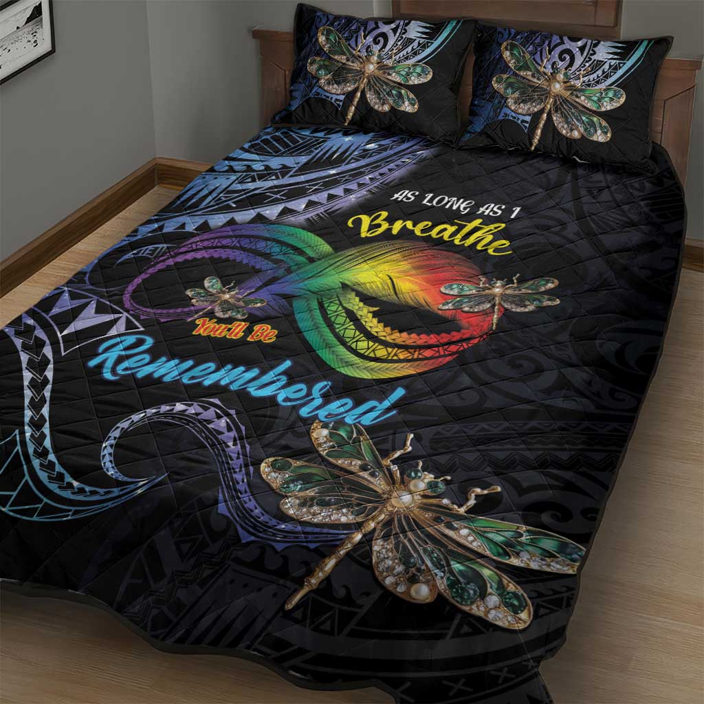 Polynesian Memorial Quilt Bed Set As Long As I Breathe You'll Be Remembered LT01 - Polynesian Pride