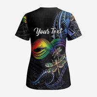 Personalised Polynesian Memorial Scrub Top As Long As I Breathe You'll Be Remembered LT01 - Polynesian Pride