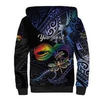 Personalised Polynesian Memorial Sherpa Hoodie As Long As I Breathe You'll Be Remembered LT01 - Polynesian Pride