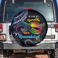 Polynesian Memorial Spare Tire Cover As Long As I Breathe You'll Be Remembered LT01 Colorful - Polynesian Pride