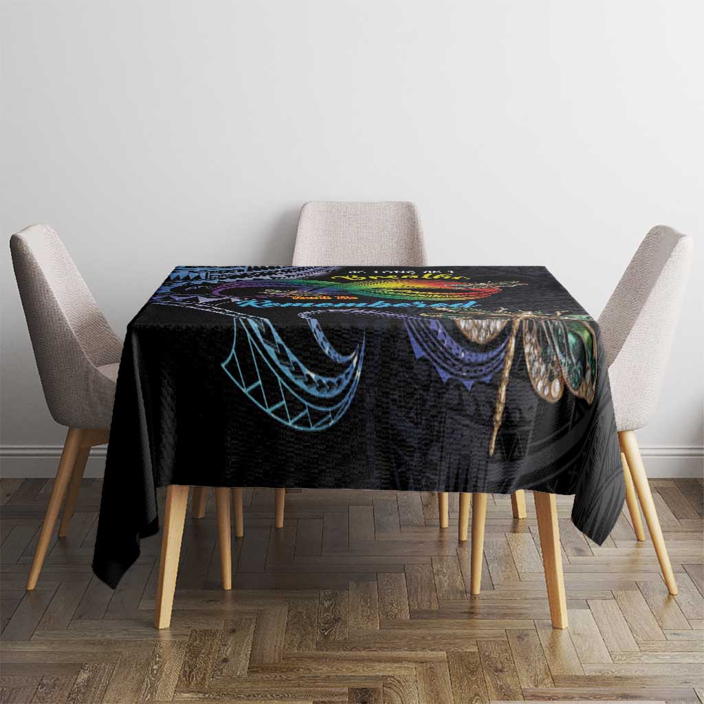 Polynesian Memorial Tablecloth As Long As I Breathe You'll Be Remembered LT01 - Polynesian Pride