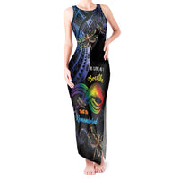 Personalised Polynesian Memorial Tank Maxi Dress As Long As I Breathe You'll Be Remembered LT01 Women Colorful - Polynesian Pride
