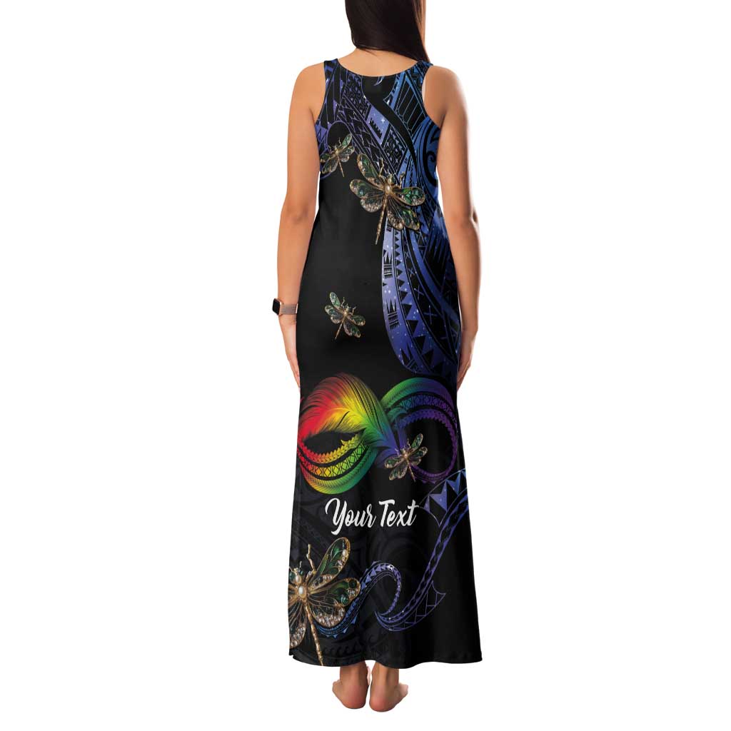 Personalised Polynesian Memorial Tank Maxi Dress As Long As I Breathe You'll Be Remembered LT01 - Polynesian Pride