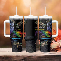 Personalised Polynesian Memorial Tumbler With Handle As Long As I Breathe You'll Be Remembered LT01 - Polynesian Pride