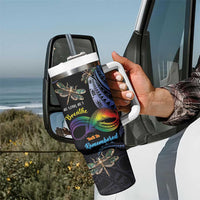 Personalised Polynesian Memorial Tumbler With Handle As Long As I Breathe You'll Be Remembered LT01 - Polynesian Pride