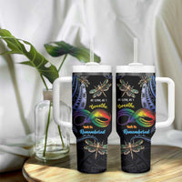 Personalised Polynesian Memorial Tumbler With Handle As Long As I Breathe You'll Be Remembered LT01 - Polynesian Pride