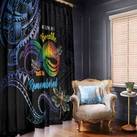 Polynesian Memorial Window Curtain As Long As I Breathe You'll Be Remembered LT01 - Polynesian Pride