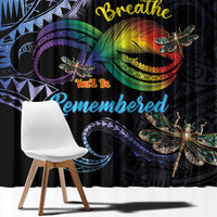Polynesian Memorial Window Curtain As Long As I Breathe You'll Be Remembered LT01 - Polynesian Pride