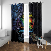 Polynesian Memorial Window Curtain As Long As I Breathe You'll Be Remembered LT01 With Grommets Colorful - Polynesian Pride