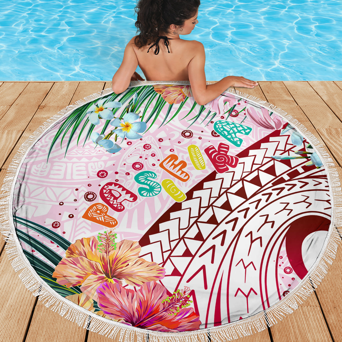 Pasifika Festival Beach Blanket Tribal Pattern Tropical Style LT01 - Polynesian Pride