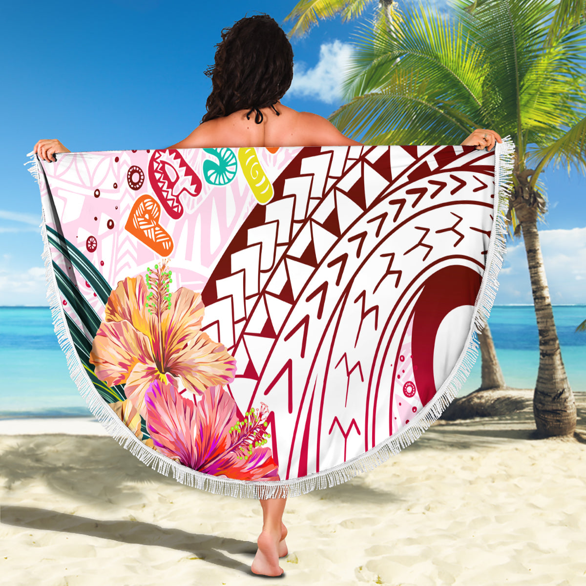 Pasifika Festival Beach Blanket Tribal Pattern Tropical Style LT01 - Polynesian Pride
