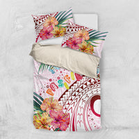 Pasifika Festival Bedding Set Tribal Pattern Tropical Style LT01 US Twin 172cm x 218cm Pink - Polynesian Pride