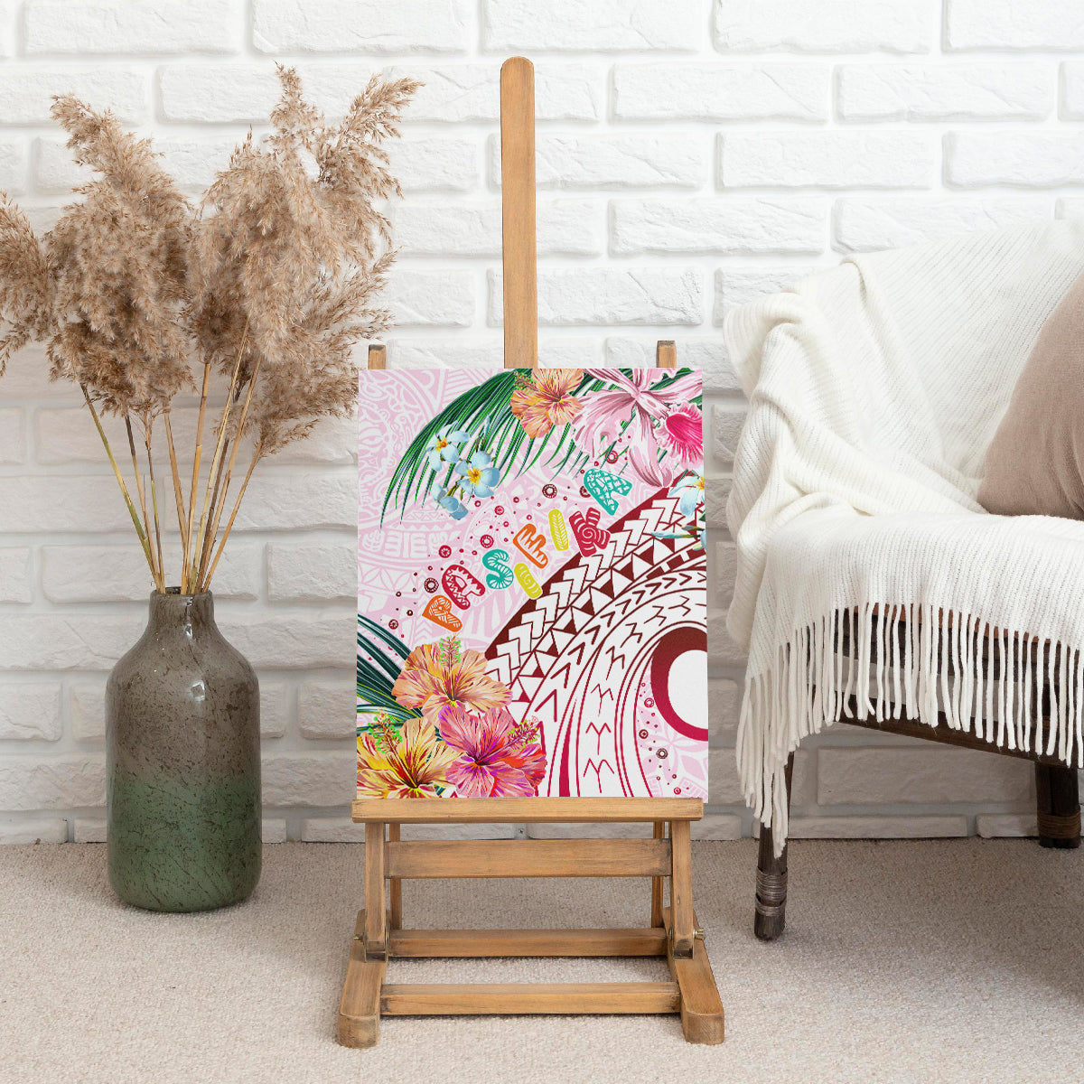 Pasifika Festival Canvas Wall Art Tribal Pattern Tropical Style LT01 - Polynesian Pride