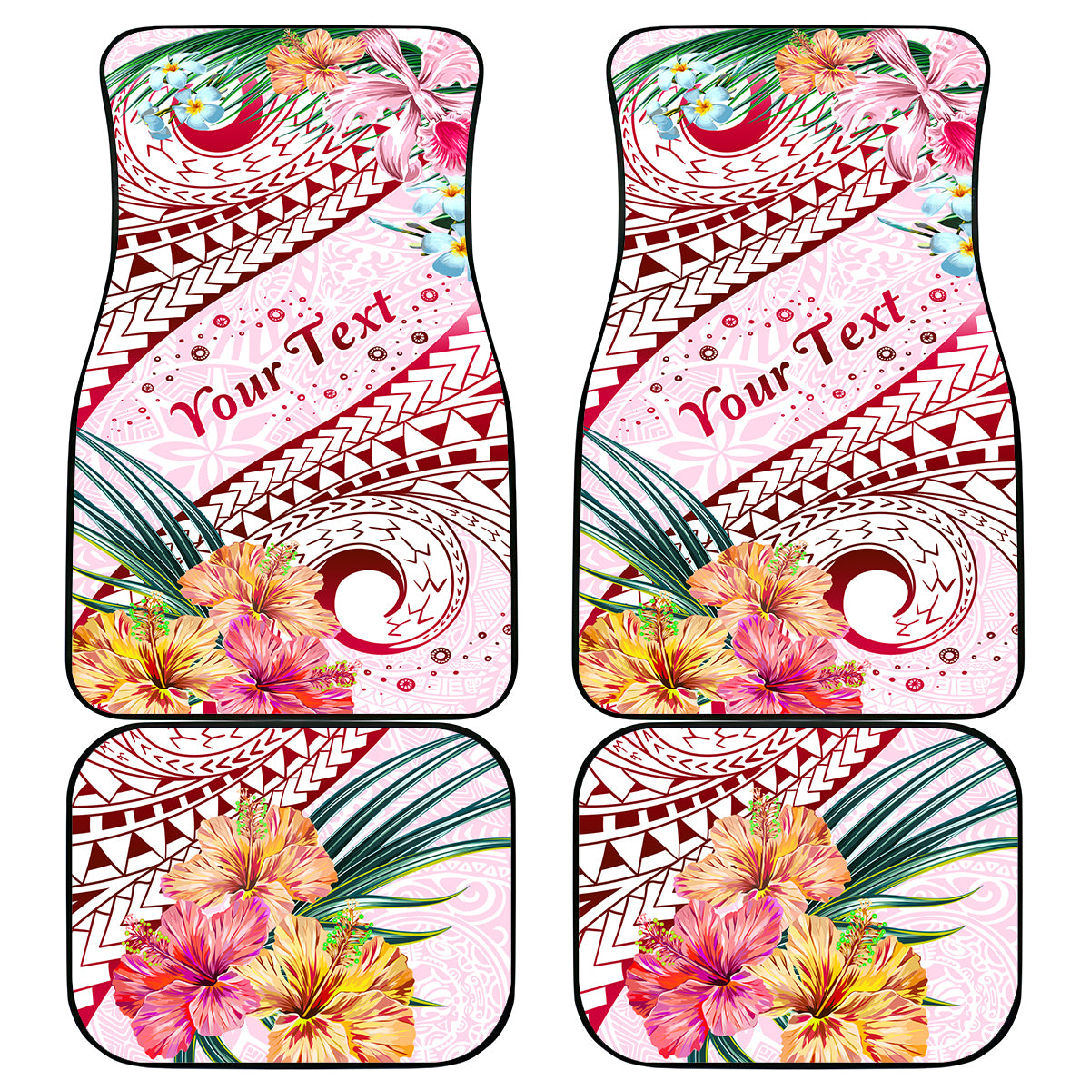 Pasifika Festival Car Mats Tribal Pattern Tropical Style LT01 - Polynesian Pride