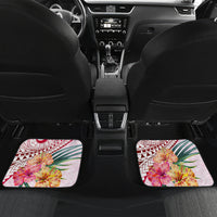Pasifika Festival Car Mats Tribal Pattern Tropical Style LT01 Set 2pcs - Back Pink - Polynesian Pride
