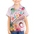 Pasifika Festival Family Matching Off Shoulder Short Dress and Hawaiian Shirt Tribal Pattern Tropical Style LT01 Son's Shirt Pink - Polynesian Pride