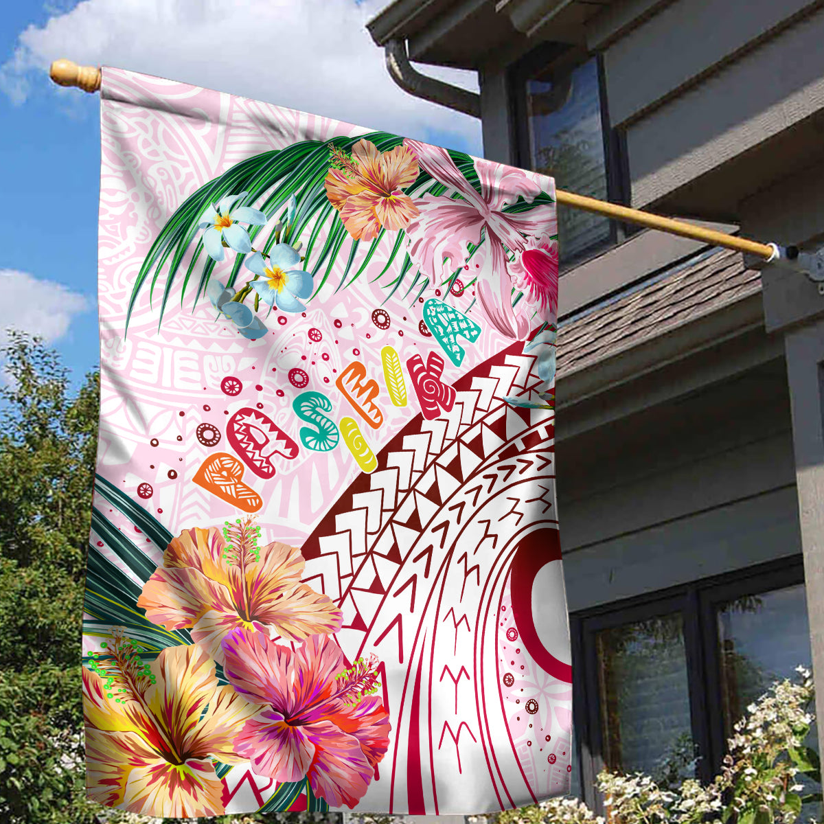 Pasifika Festival Garden Flag Tribal Pattern Tropical Style LT01 - Polynesian Pride